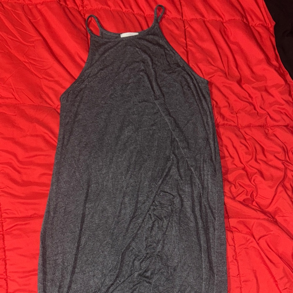 Maitai Dark Gray Sleeveless Maxi Dress